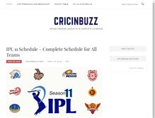 Tablet Screenshot of cricinbuzz.com